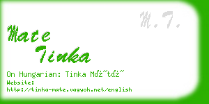 mate tinka business card
